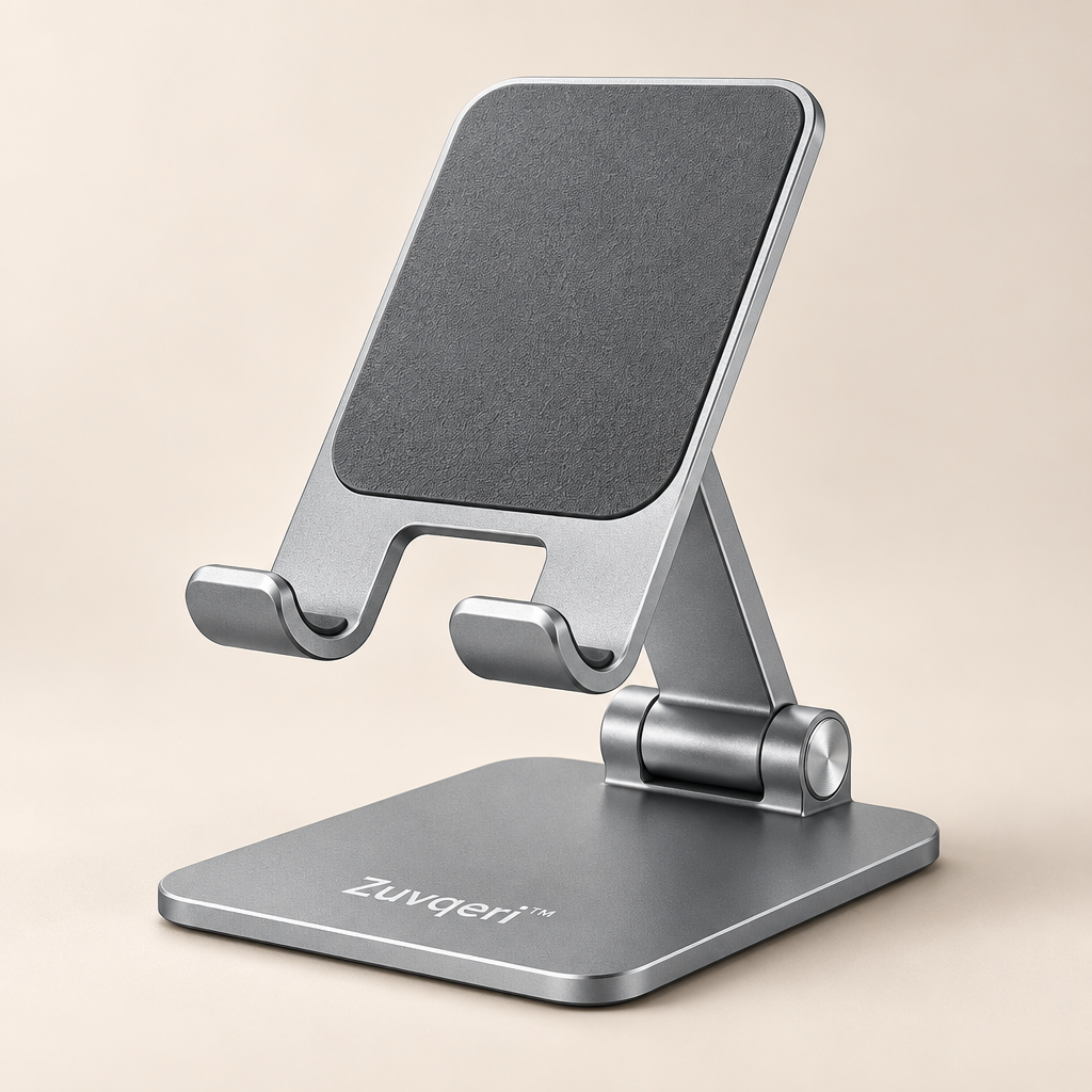 Zuvqeri™ Foldable Aluminum Desktop Phone Stand image 01