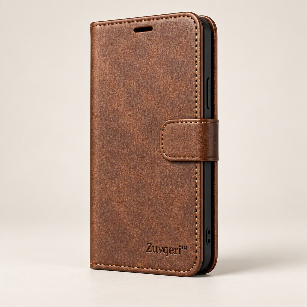 Zuvqeri™ Leather Folio Phone Case image 01